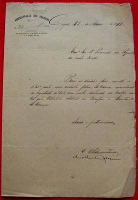 Ofício da Administração dos Correios