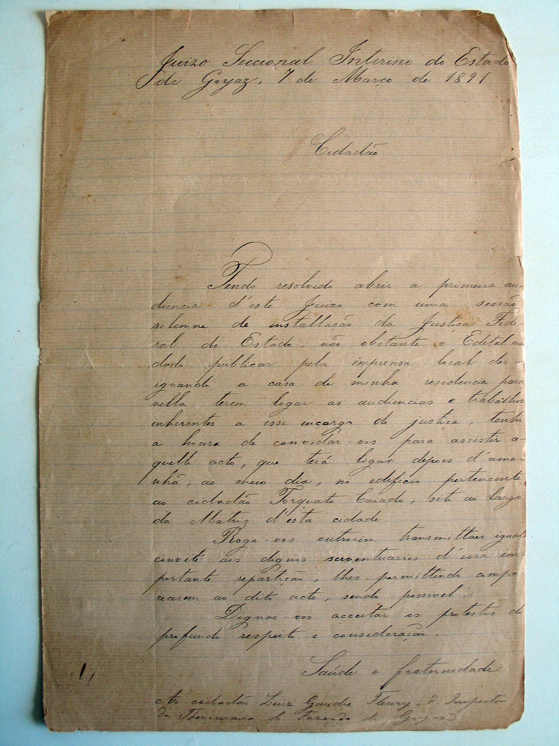 Instalacao Justica Federal