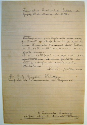 alfredo augusto - nomeacao e posse como procurador seccional da Republica (11-03-1891).jpg