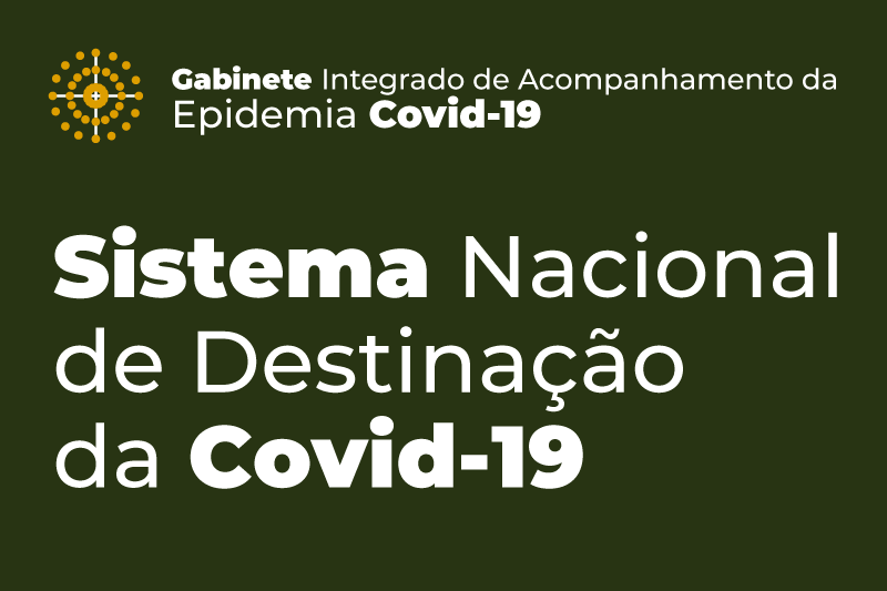 Imagem do banner do Sistema Nacional de Destinação da Covid-19